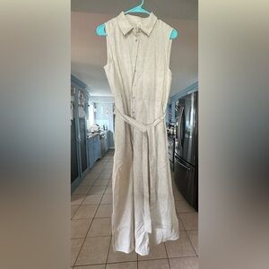 Linen T-shirt dress